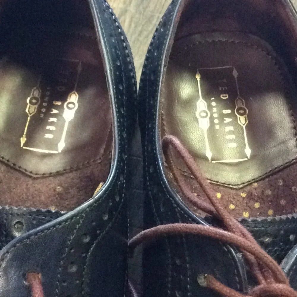 Ted Baker Mens Gryene Burnished Derby Brogue